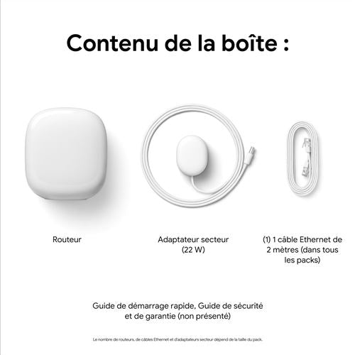 Routeur Wifi Google Nest Wifi Pro Wifi 6 E