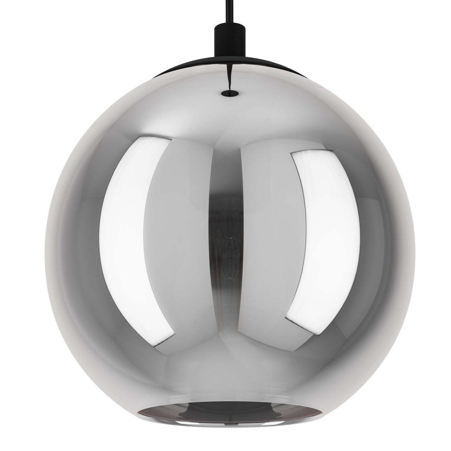 Suspension ARISCANI E27 3X40W en acier noir D425mm