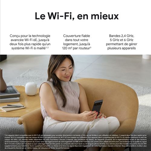 Routeur Wifi Google Nest Wifi Pro Wifi 6 E