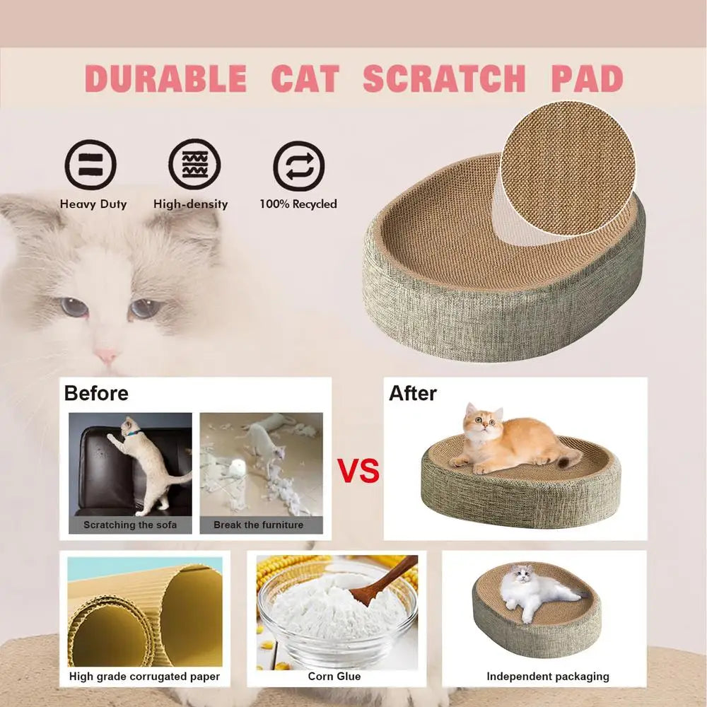Panier & Griffoir 2-en-1 pour Chat en Sisal – Confort et Protection des Meubles
