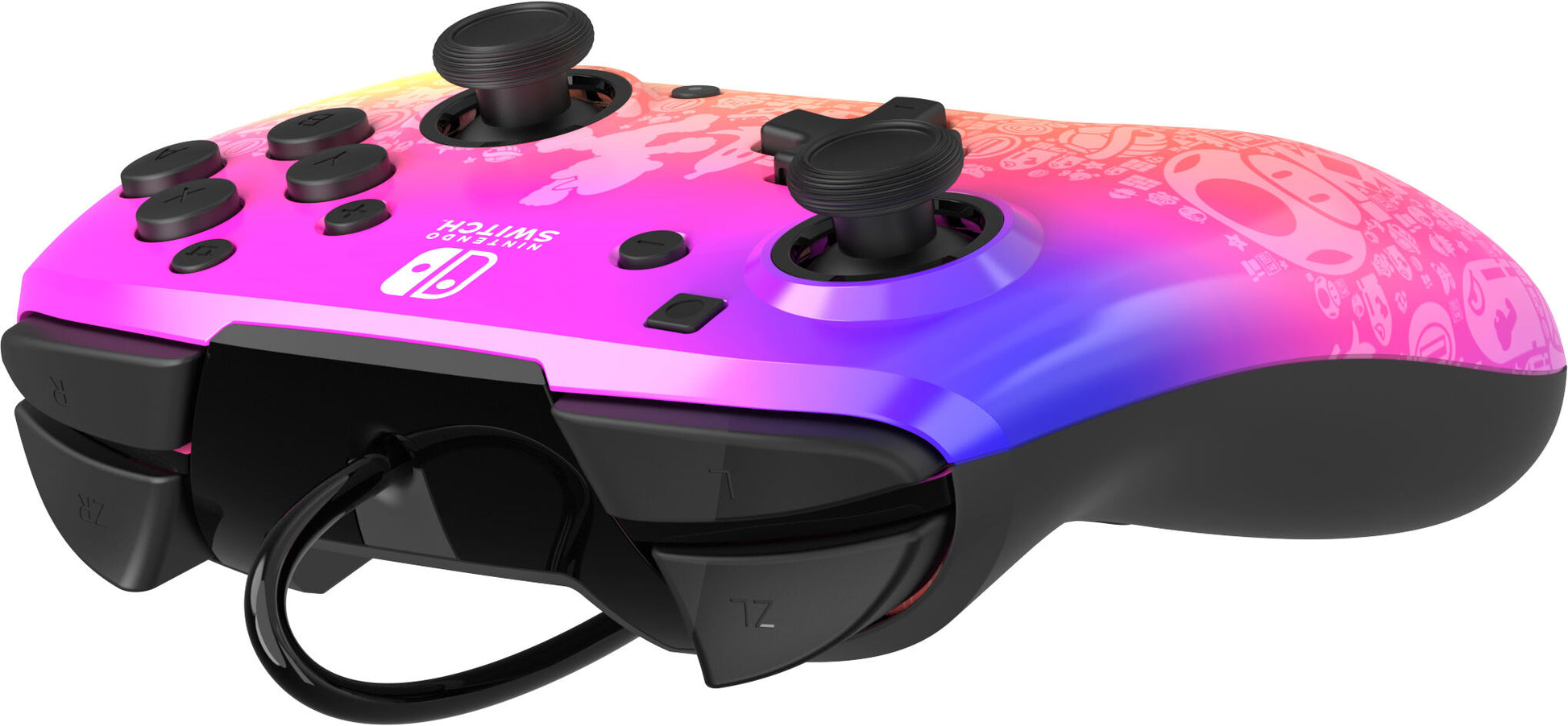 Manette Switch REMATCH design Super Mario coloris vifs style gaming