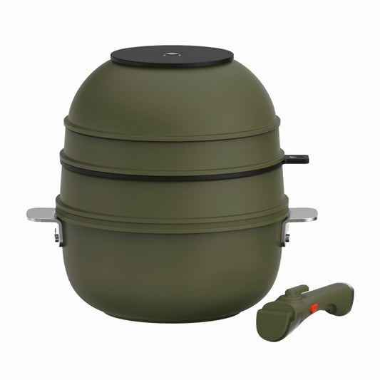 MASTERPRO Batterie de cuisine antiadhésive SHARE PLAY 10 pièces vert