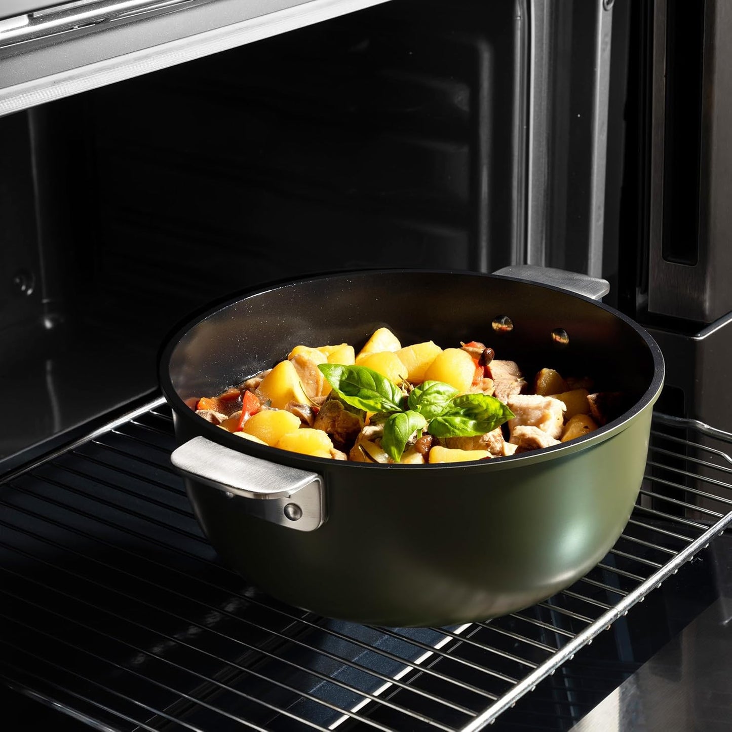 MASTERPRO Batterie de cuisine antiadhésive SHARE PLAY 10 pièces vert