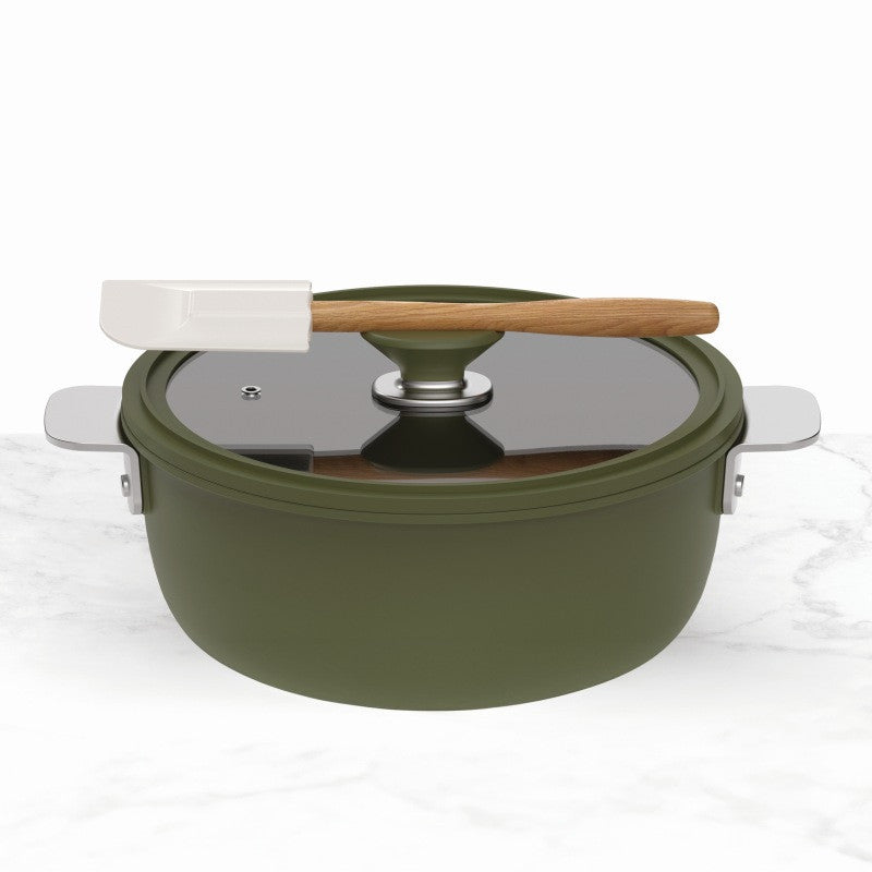 MASTERPRO Batterie de cuisine antiadhésive SHARE PLAY 10 pièces vert