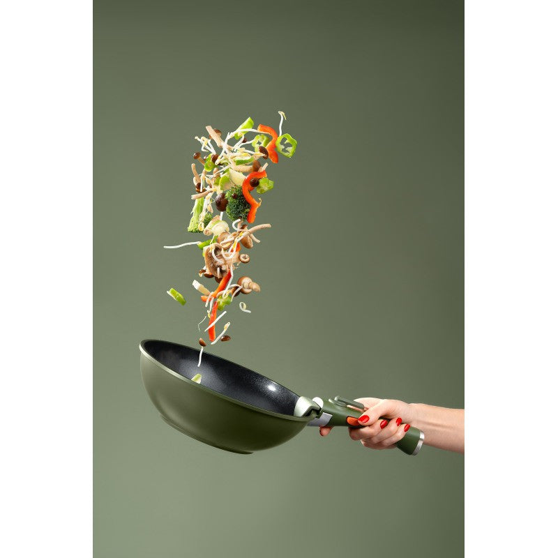 MASTERPRO Batterie de cuisine antiadhésive SHARE PLAY 10 pièces vert