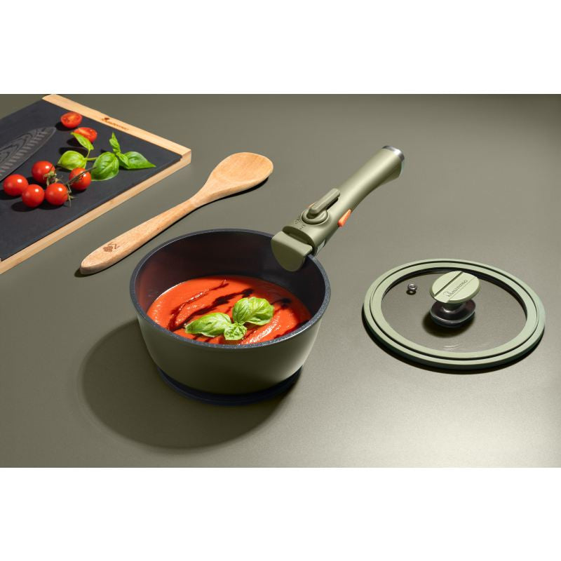 MASTERPRO Batterie de cuisine antiadhésive SHARE PLAY 10 pièces vert